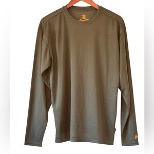 Gamehide ElimiTick Tech Shirt Long Sleeve Crew Neck Loden Green Men's Medium